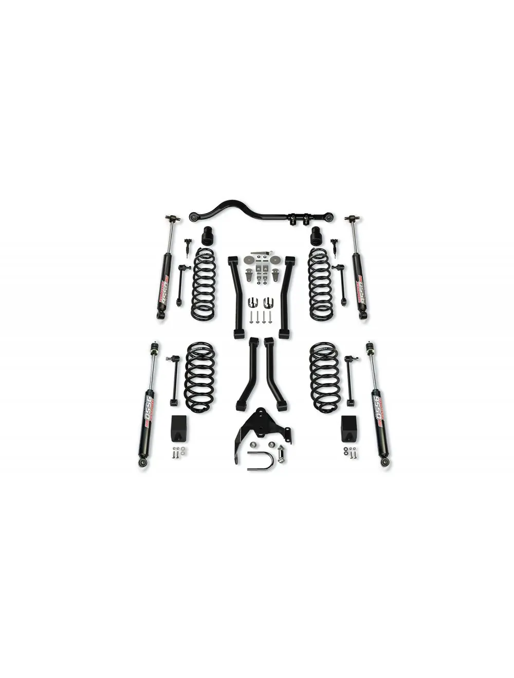 Jk 2Dr: 3" Suspension System W/ 4 Sport Control Arms & 9550 Vss Twin-Tube 1256223 1