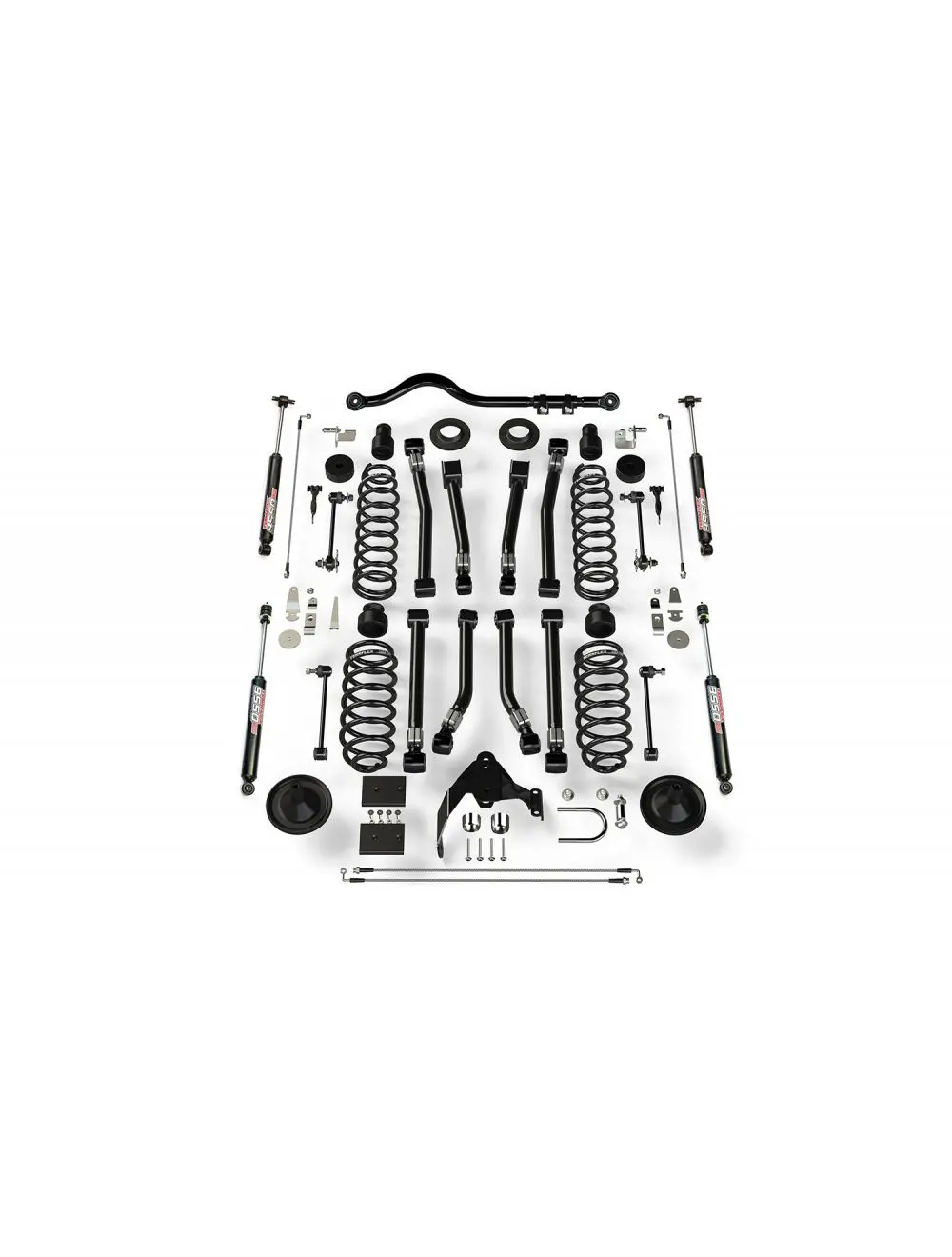 Jk 2Dr: 4" Suspension System W/ 8 Alpine Short Control Arms & 9550 Vss Twin-Tube 1451403 1