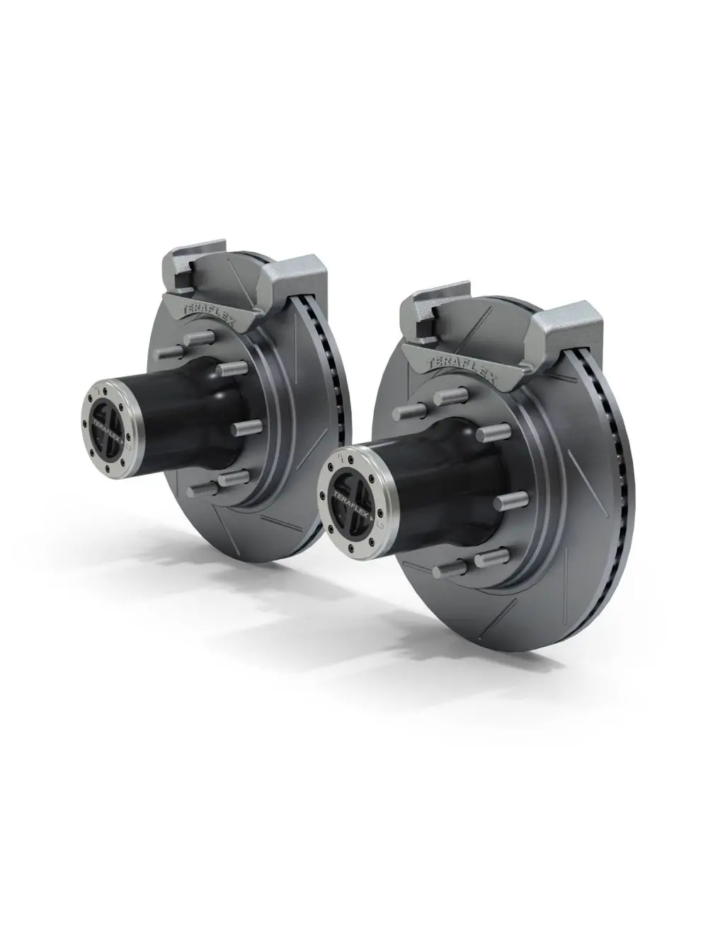 Jk: Dana 30/44 Front Axle 8-Lug Locking Hub Conversion Kit W/ Slotted Big Rotors 3034410 1