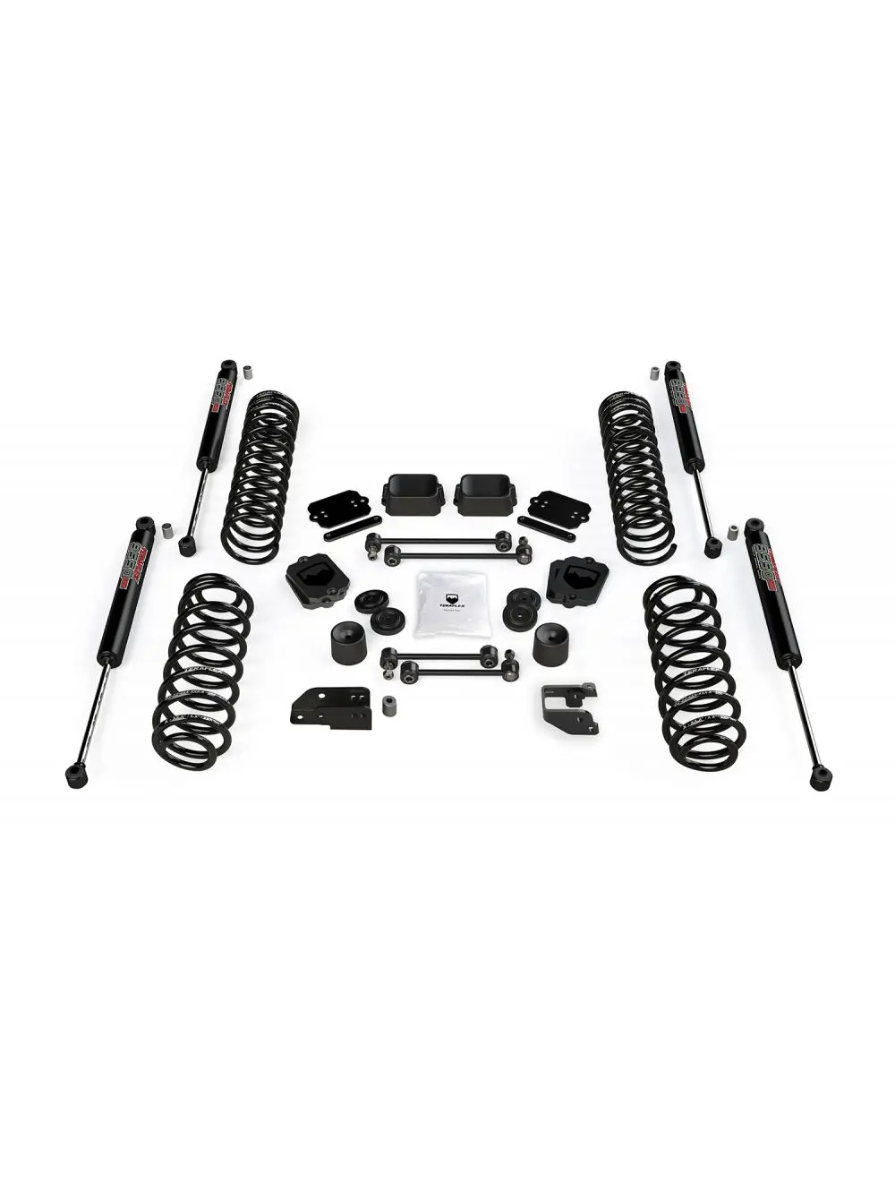 Jl 2Dr: 3.5" Coil Spring Base Lift Kit & 9550 Vss Twin-Tube Shocks 1356052 1