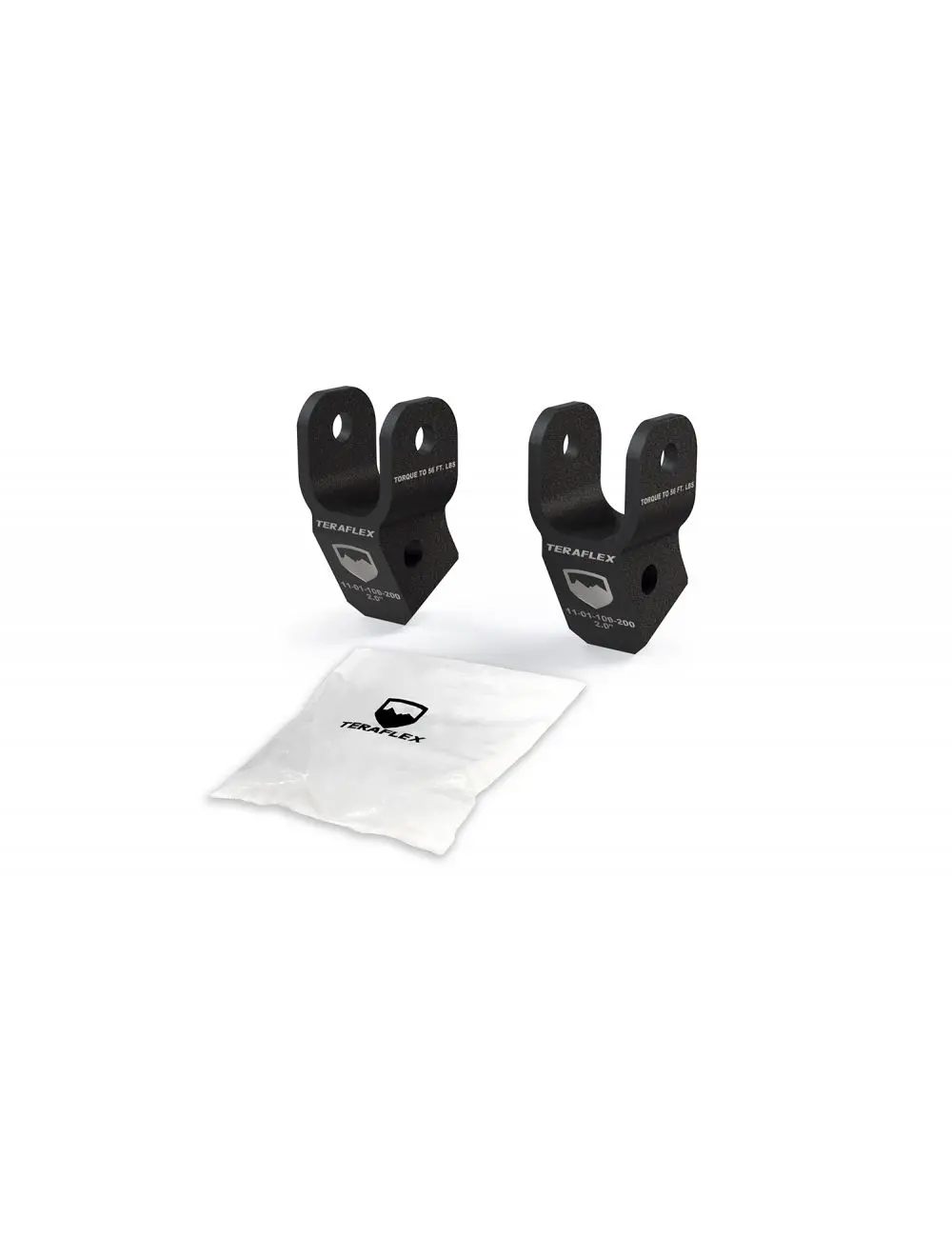 Jl / Jt: 2” Shock Extension Bracket Kit – Front (2–2.5” Lift) 1986250 1
