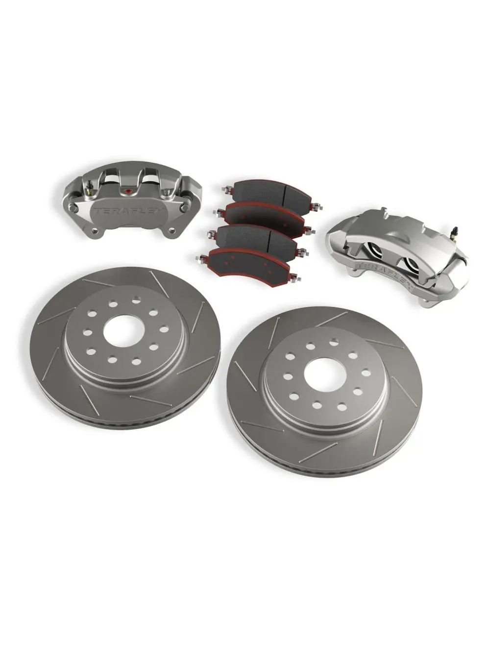 Jk: Front Big Brake Kit W/ Slotted Rotors – 5X5" & 5X5.5" 4303420 1