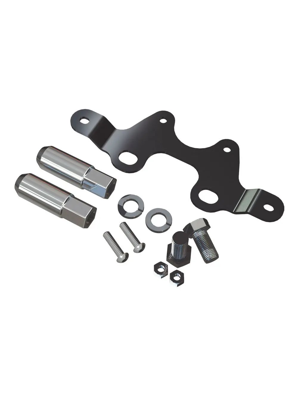 Jk: Alpha License Plate & 3Rd Brake Light Mount Kit W/ Lug Nuts 4838162 1