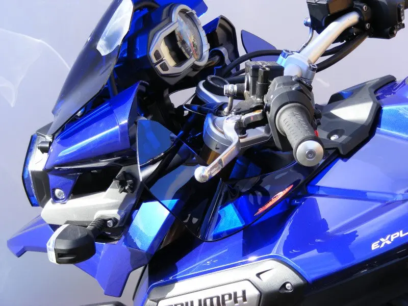 Triumph Tiger 1200 Explorer 12-2015 & Xc 13-2015 Clear Wind Deflectors By Powerbronze 1
