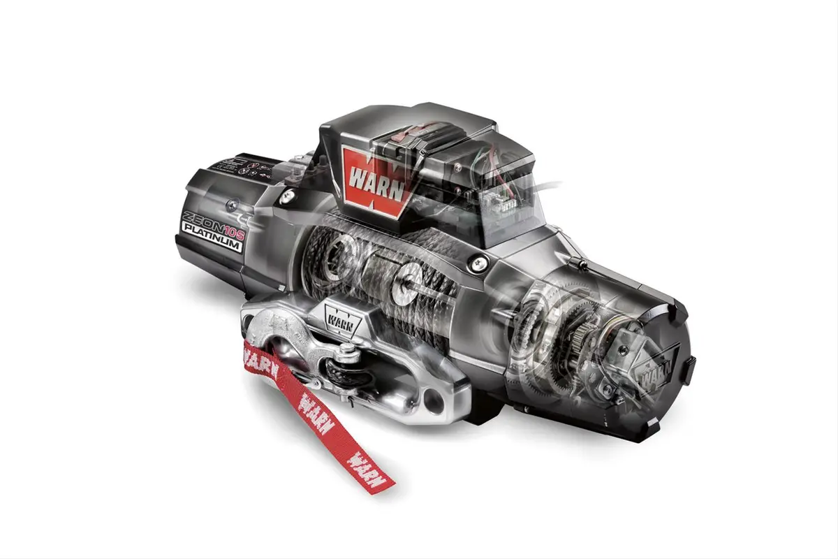 Warn Zeon Platinum 10-S Recovery 10000Lb Winch With Spydura Synthetic Rope - 92815 2