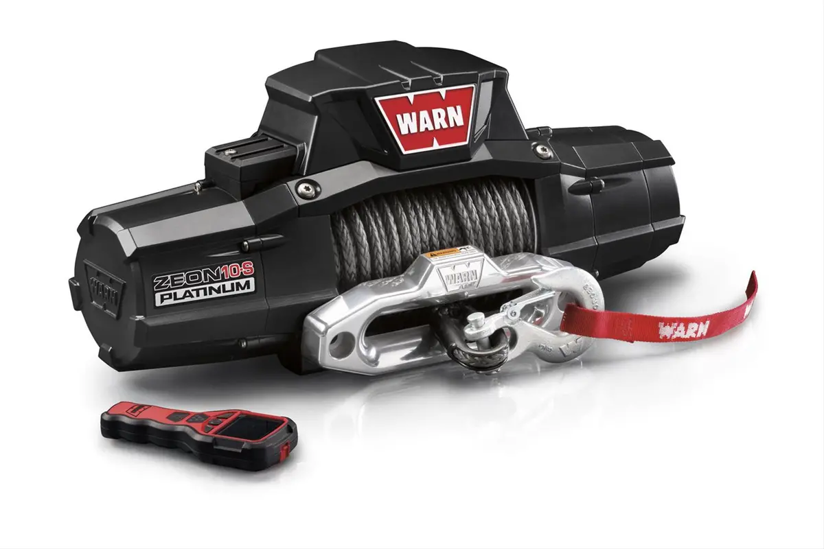 Warn Zeon Platinum 10-S Recovery 10000Lb Winch With Spydura Synthetic Rope - 92815 1