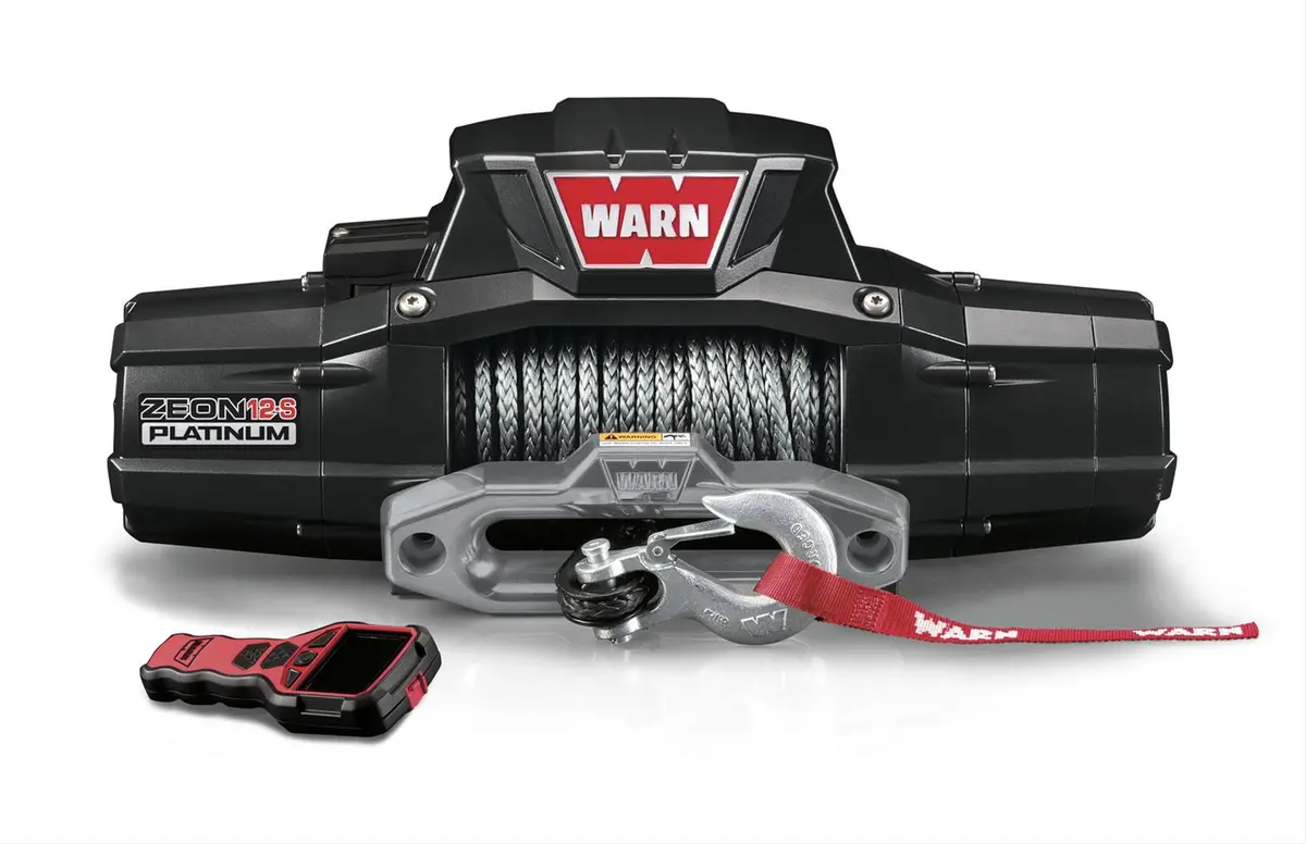 Warn Zeon Platinum 12-S Recovery 12000Lb Winch With Spydura Synthetic Rope - 95960 1